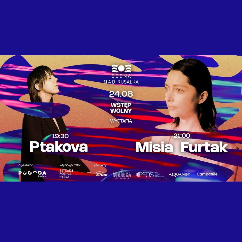 Baner promujący wydarzenie. Nazwa wydarzenia i zdjęcie artystów.