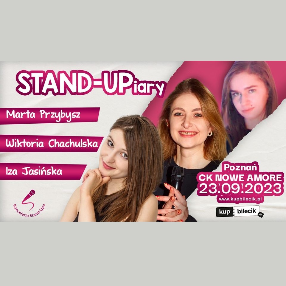 Baner promujący wydarzenie. Nazwa wydarzenia i zdjęcie artystek.