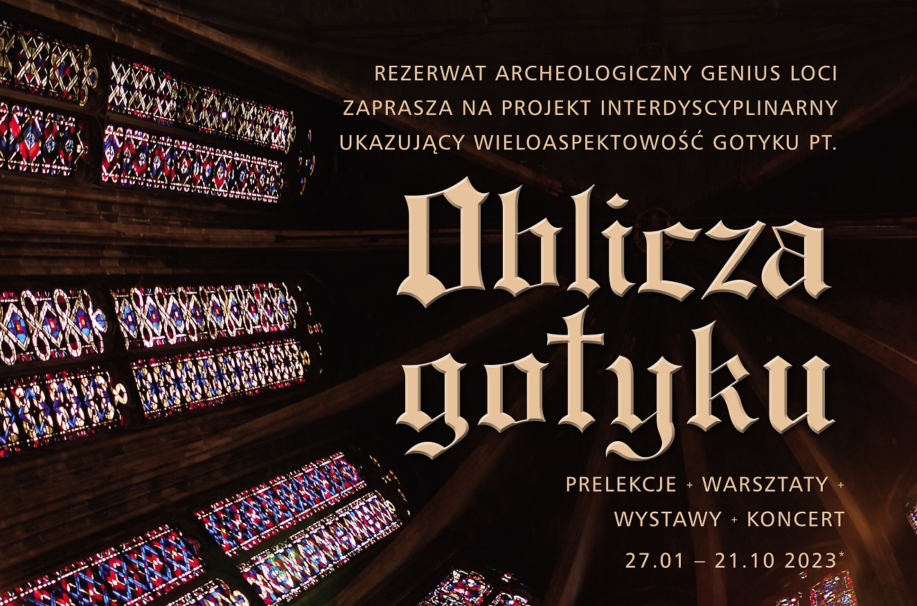 Baner promujący cykl Oblicza Gotyku.
