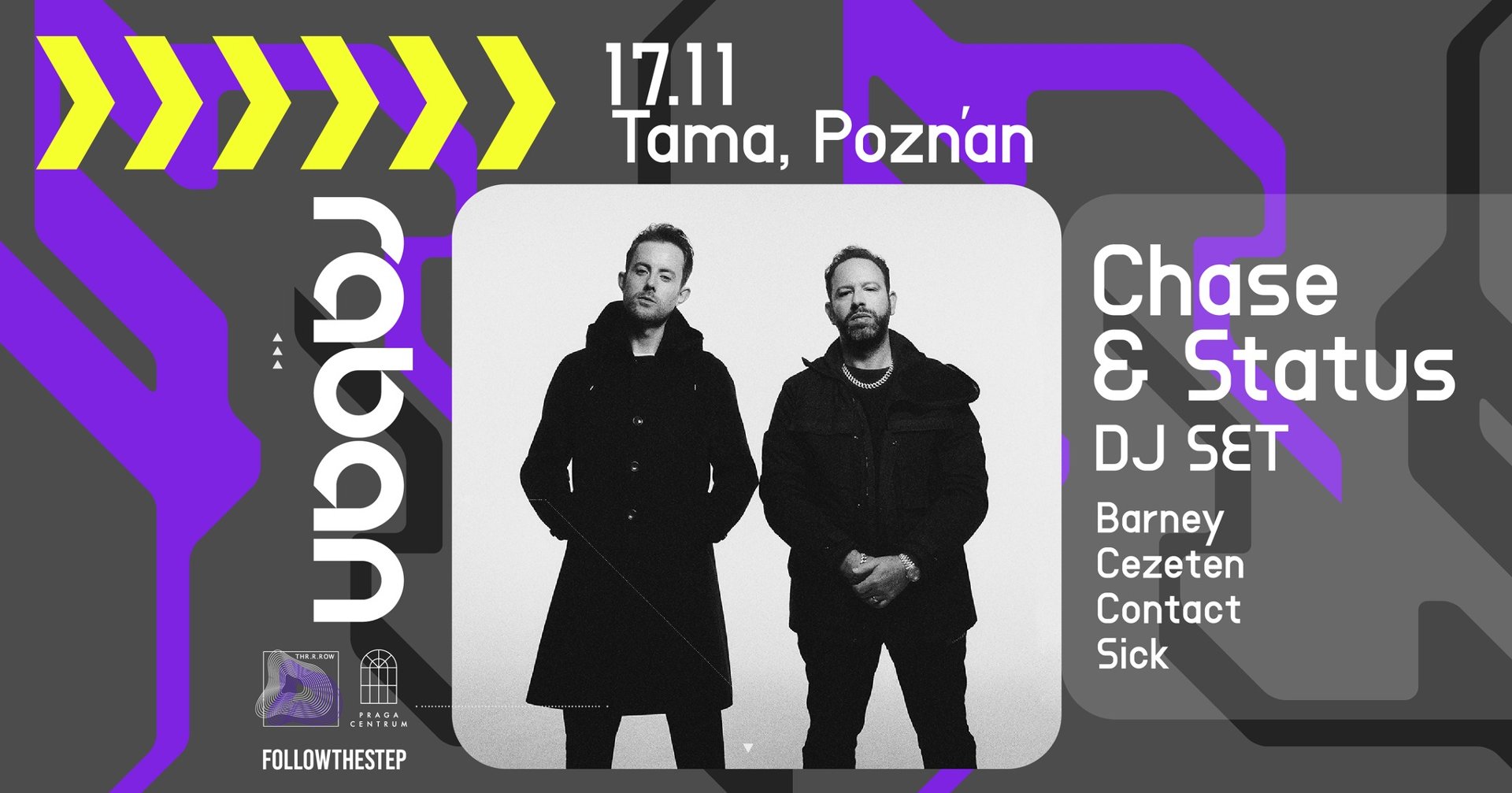 Baner promujący wydarzenie. Nazwa wydarzenia i zdjęcie artystów.