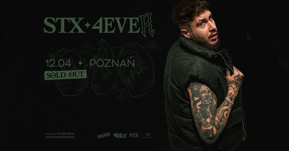 Baner promujący wydarzenie. Nazwa wydarzenia i zdjęcie artysty.