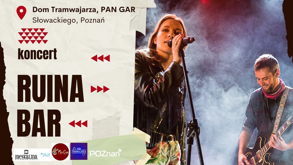 Baner promujący wydarzenie. Nazwa wydarzenia i zdjęcie artystów.