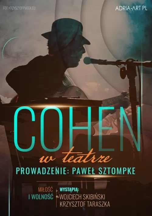 Baner promujący wydarzenie. Nazwa wydarzenia i zdjęcie artysty.