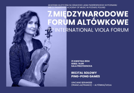 Baner promujący wydarzenie. Nazwa wydarzenia, data i zdjęcie Artystki.