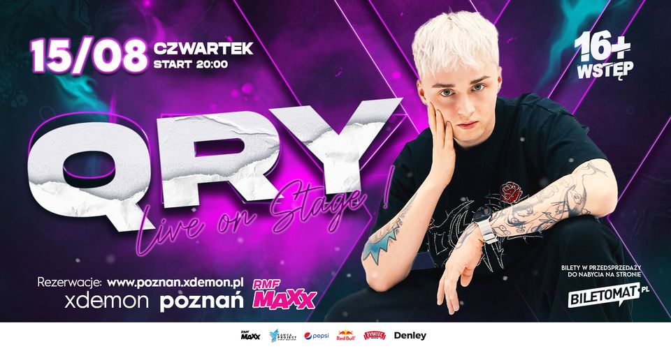 Baner promujący wydarzenie. Nazwa wydarzenia, data i zdjęcie Artysty.