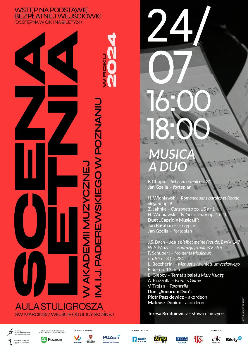 Baner promujący wydarzenie. Nazwa wydarzenia i data.