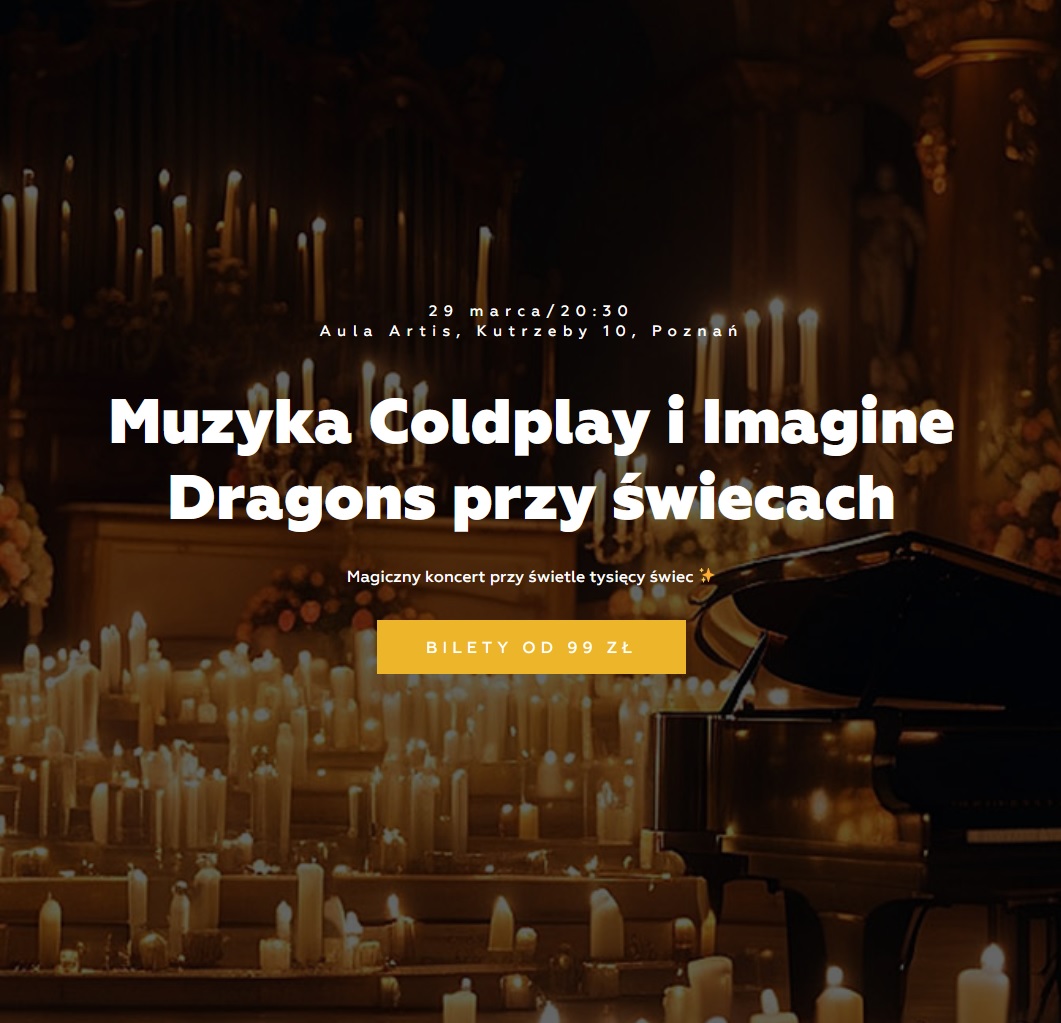 Baner promujący wydarzenie. Nazwa wydarzenia i data.