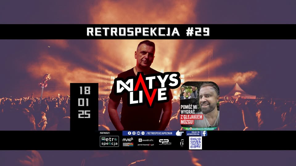 Baner promujący wydarzenie. Nazwa wydarzenia, data i zdjęcie Artysty.
