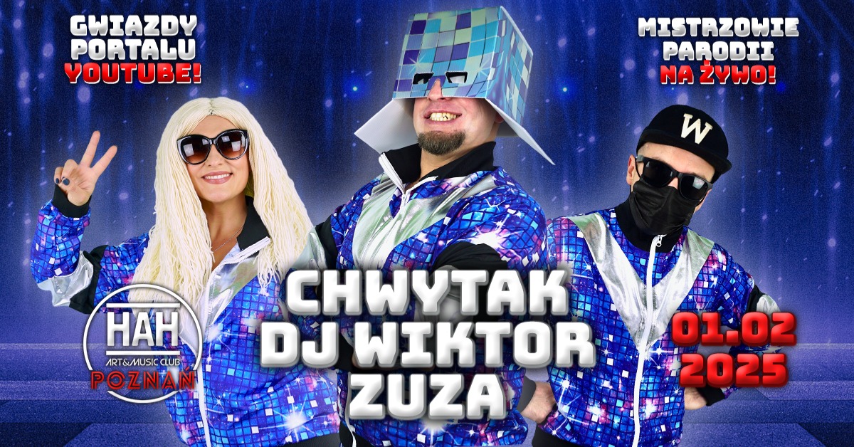 Baner promujący wydarzenie. Nazwa wydarzenia, data i zdjęcie Artystów.