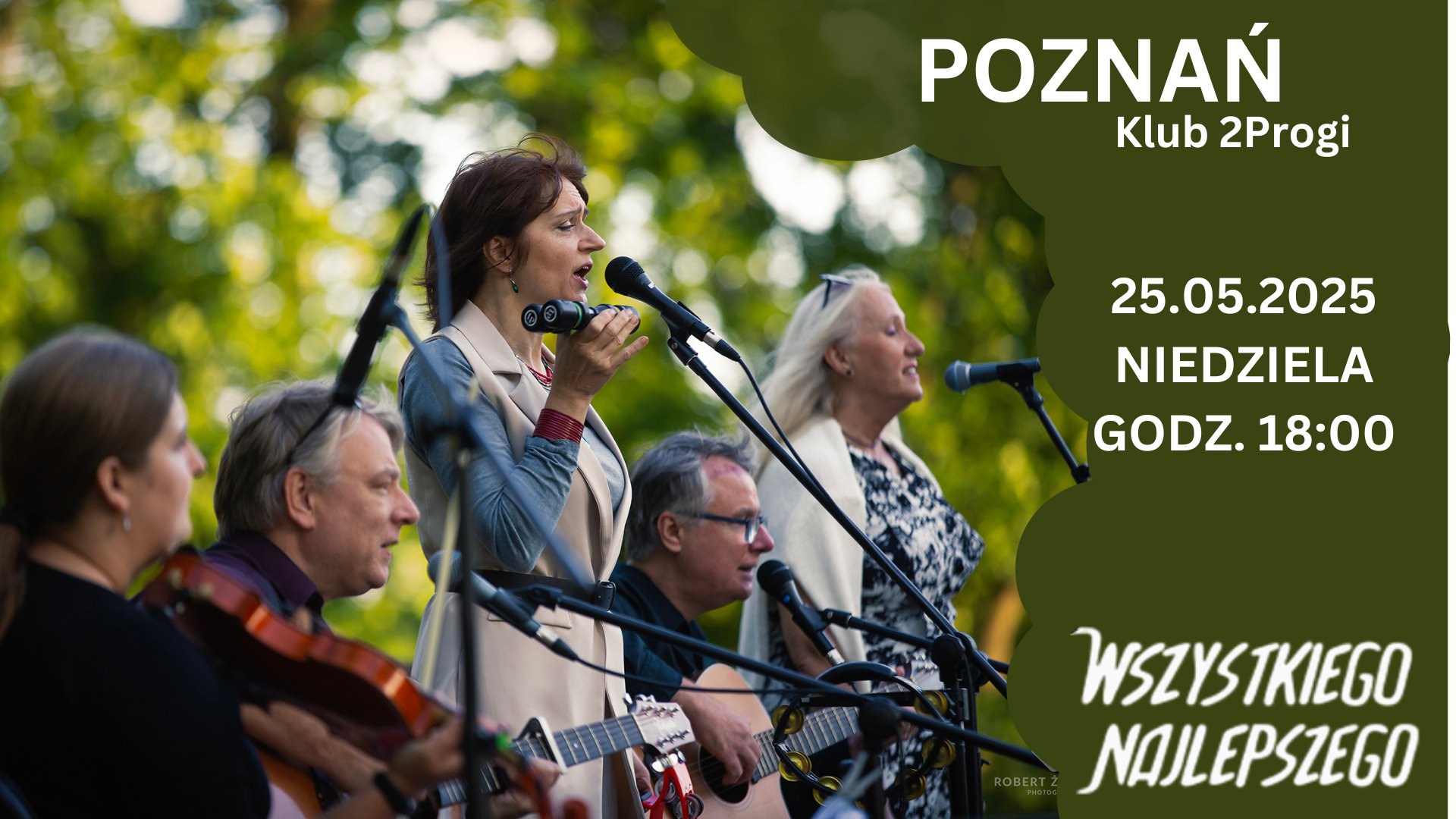 Baner promujący wydarzenie. Nazwa wydarzenia, data i zdjęcie Artystów.