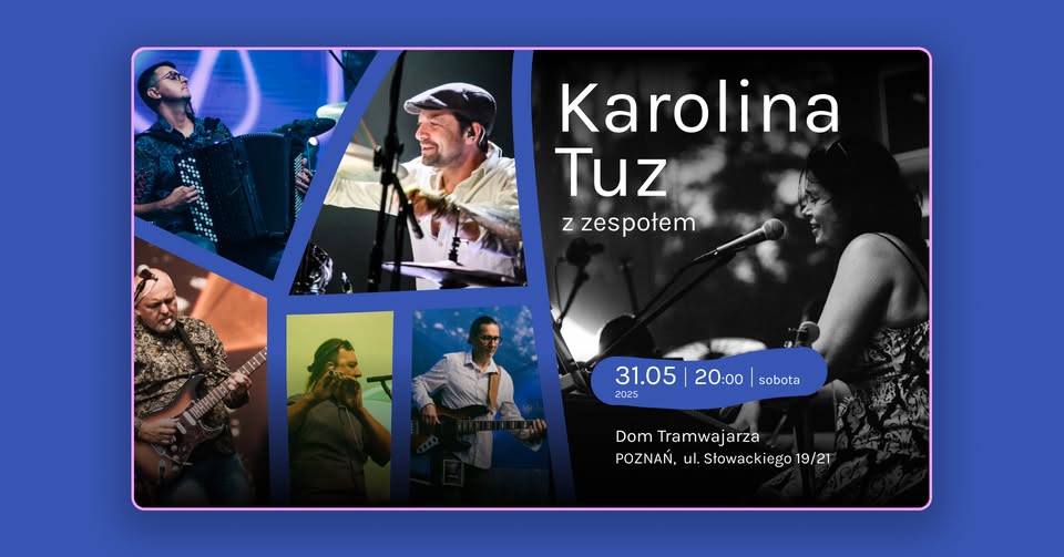 Baner promujący wydarzenie. Nazwa wydarzenia, data i zdjęcie Artystów.