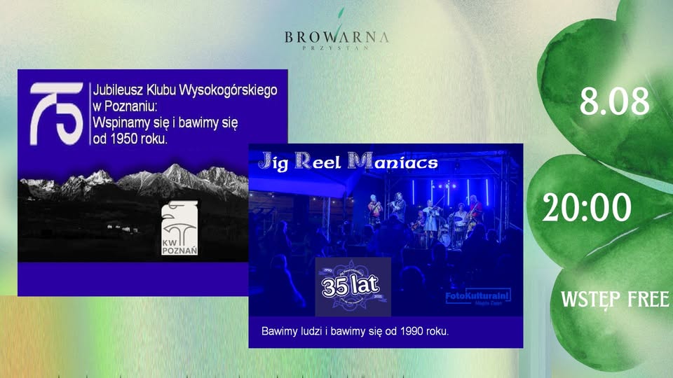 Baner promujący wydarzenie. Nazwa wydarzenia i data.