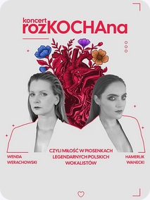 Baner z nazwą wydarzenia i datą. Zdjęcie osób artystycznych.