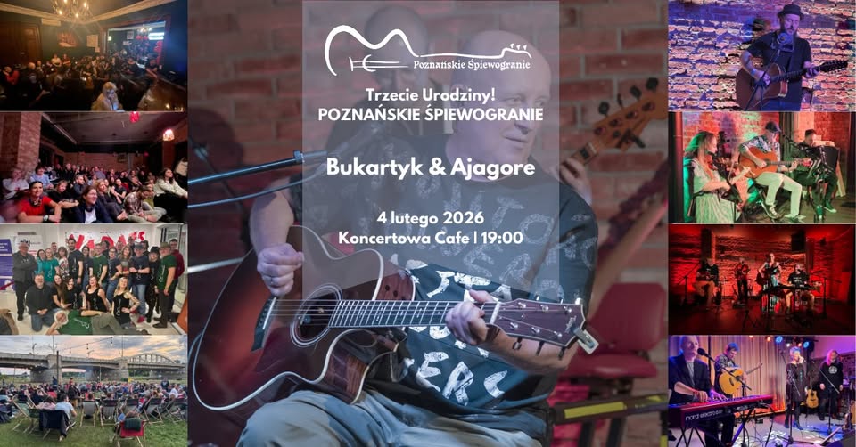 Baner promujący wydarzenie. Nazwa wydarzeania i zdjęcie osoby artystycznej.