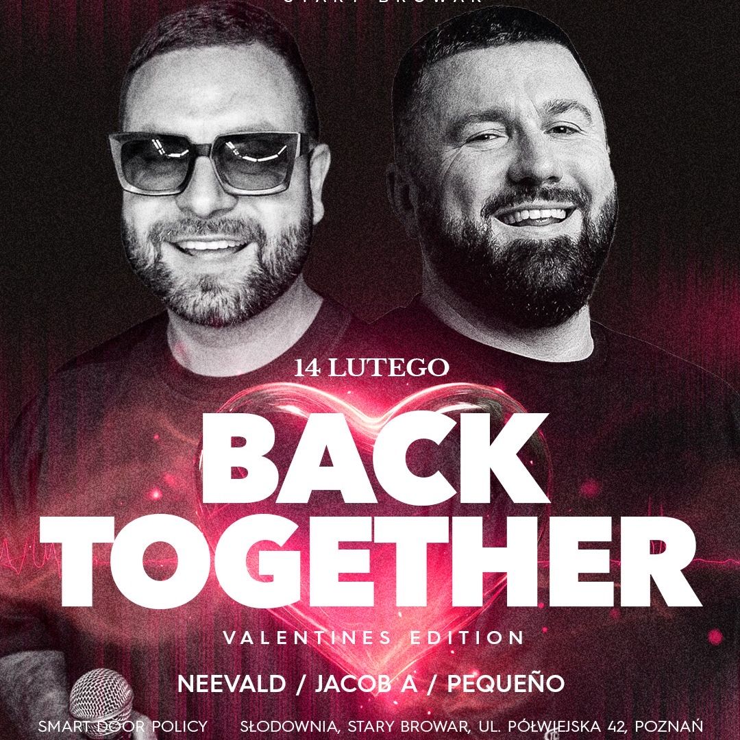 Baner promujący wydarzenie. Nazwa wydarzeania i zdjęcie osób artystycznych.