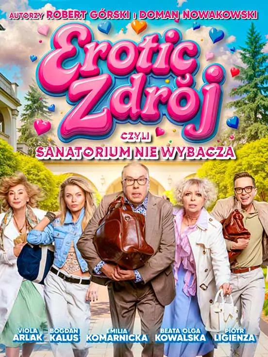 Baner promujący wydarzenie. Nazwa wydarzeania i zdjęcie osób artystycznych.