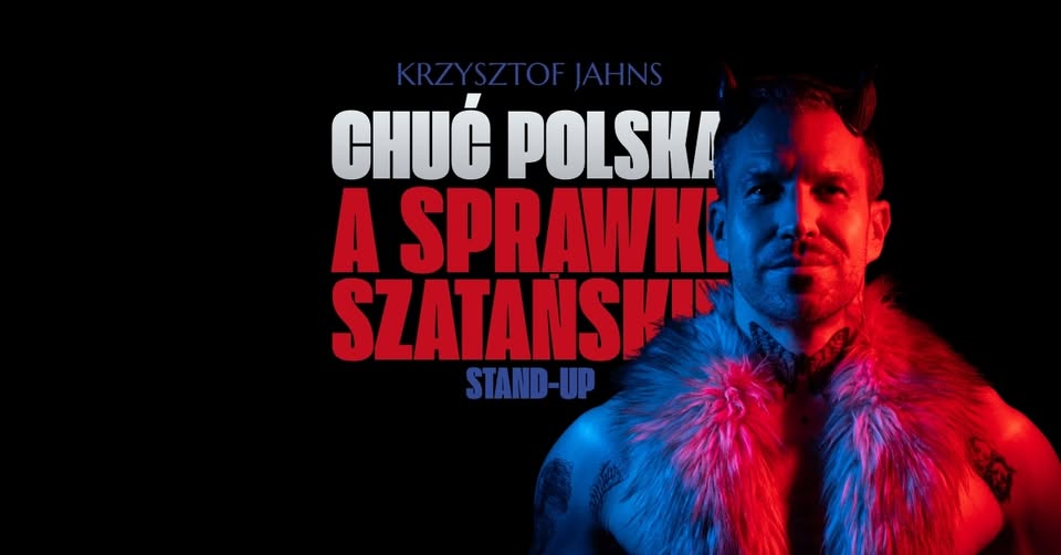 Baner promujący wydarzenie. Nazwa wydarzeania i zdjęcie osoby artystycznej.