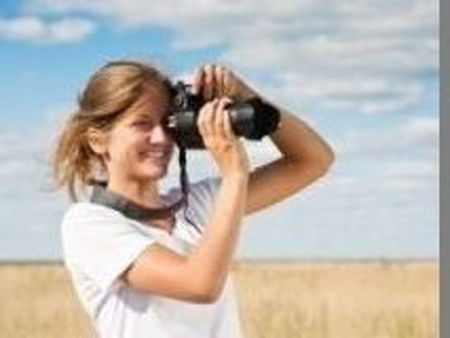 dziewczyna z aparatem