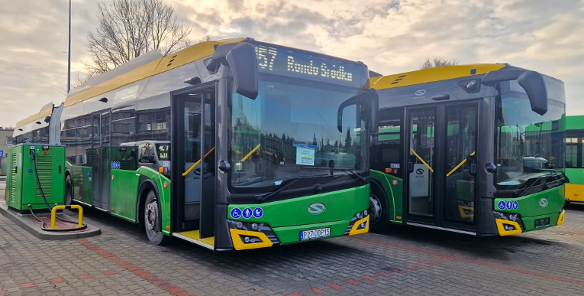 Elektryczny autobus ładowany złączem typu plug-in