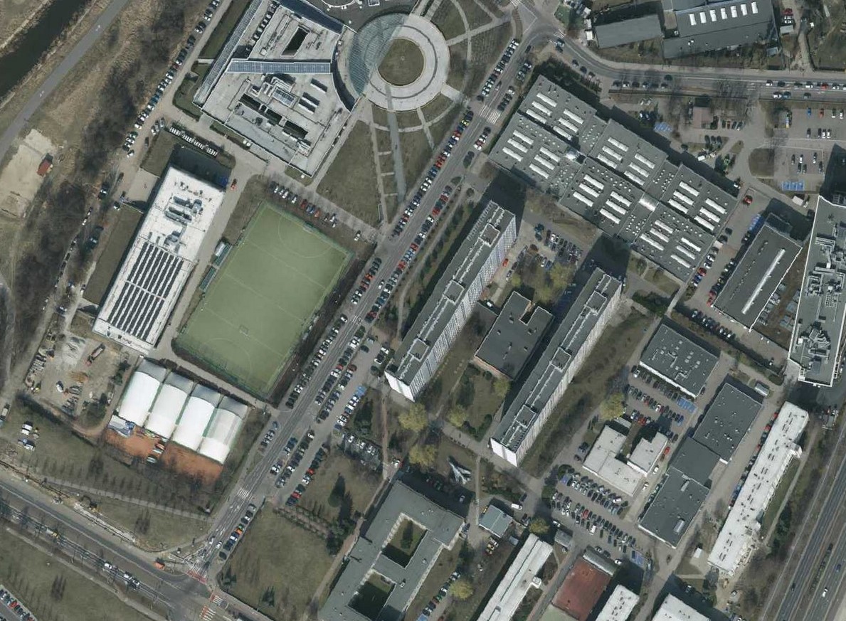 fragment mapy lotniczej z ulicą Piotrowo - więcej w treści artykułu