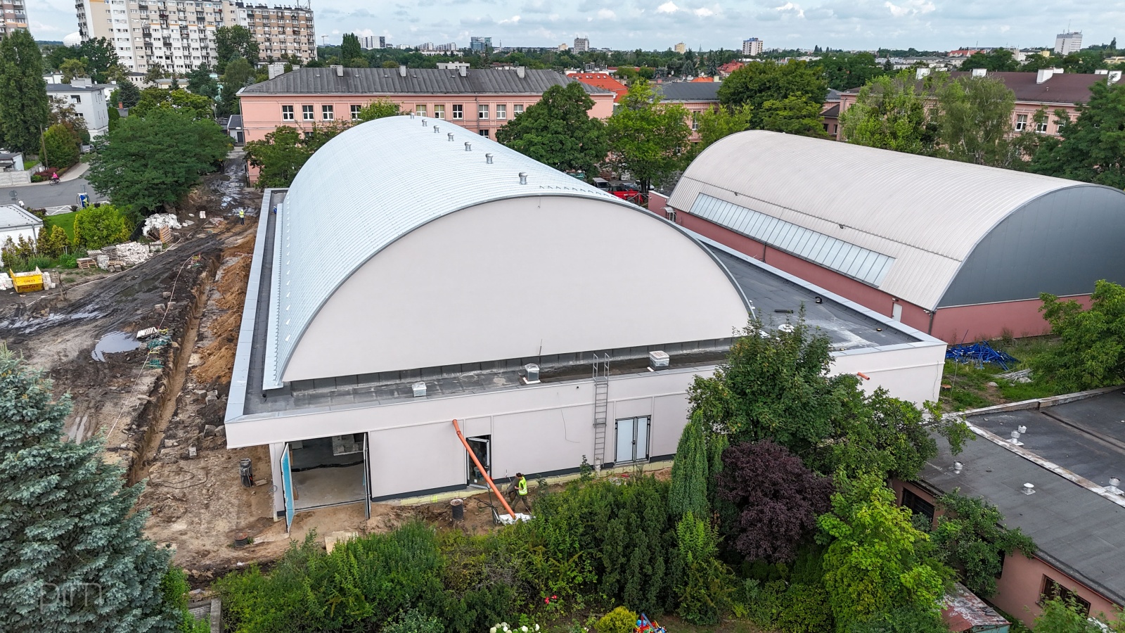 Galeria zdjęć z budowanej na Łazarzu hali sportowej