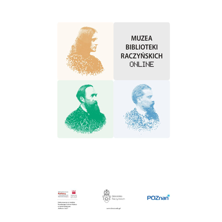 Grafika przedstawiająca trzy sylwetki: Sienkiewicz, Kraszewski i prawdopodobnie Iłłakowiczówna