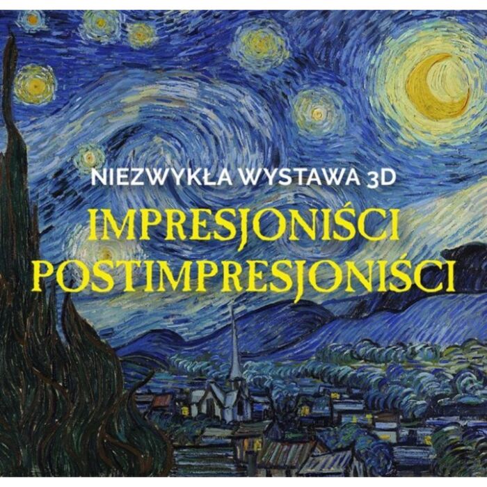 Na grafice obraz.Vincenta van Gogha Gwiaździsta noc.
