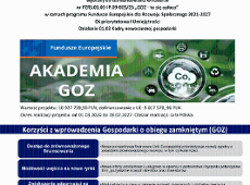 Grafika informująca o projekcie Akademia GOZ