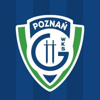 Herb Enea WKS Grunwald Poznań - w środku herbu 2 niebieskie mecze, jest on umieszczony w granatowej literze G, z boku granatowy napis WKS. Herb jest biało-zielony z białym obramowaniem, a na górze napis Poznań. Całość jest umieszczona na granatowym tle
