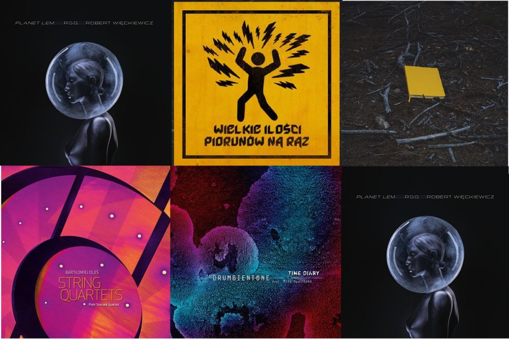 Kolaż złożony z sześciu okładek płytowych.