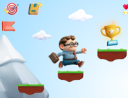 Kolorowa grafika nawiązująca do gry komputerowej