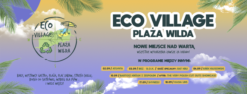 Logo Eco Village Plaża Wilda.