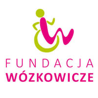 logo człowiek na wózku inwalidzkim