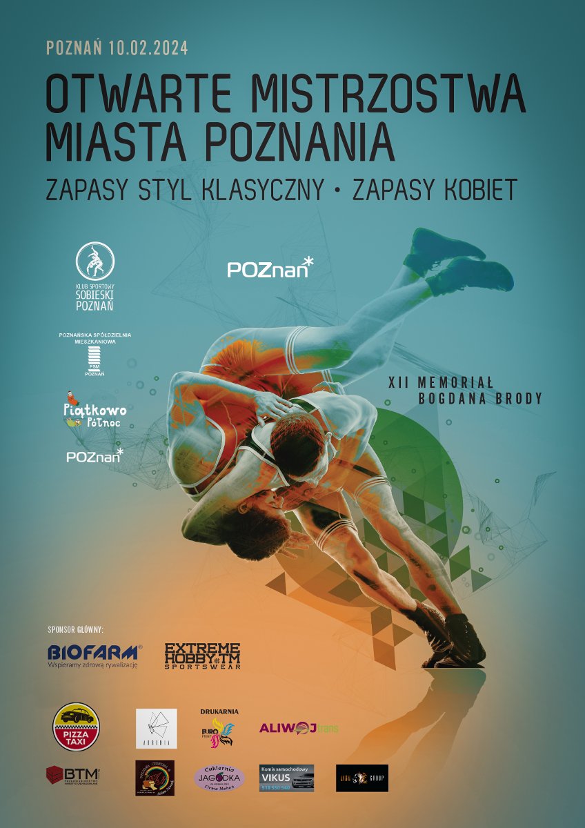 Memoriał Bogdana Brody w zapasach - plakat