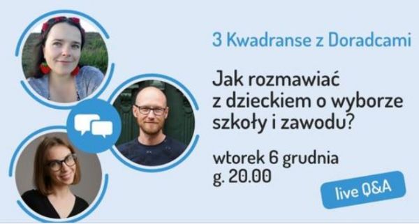 Na grafice przedstawiono gości i prowadzącego webinar.