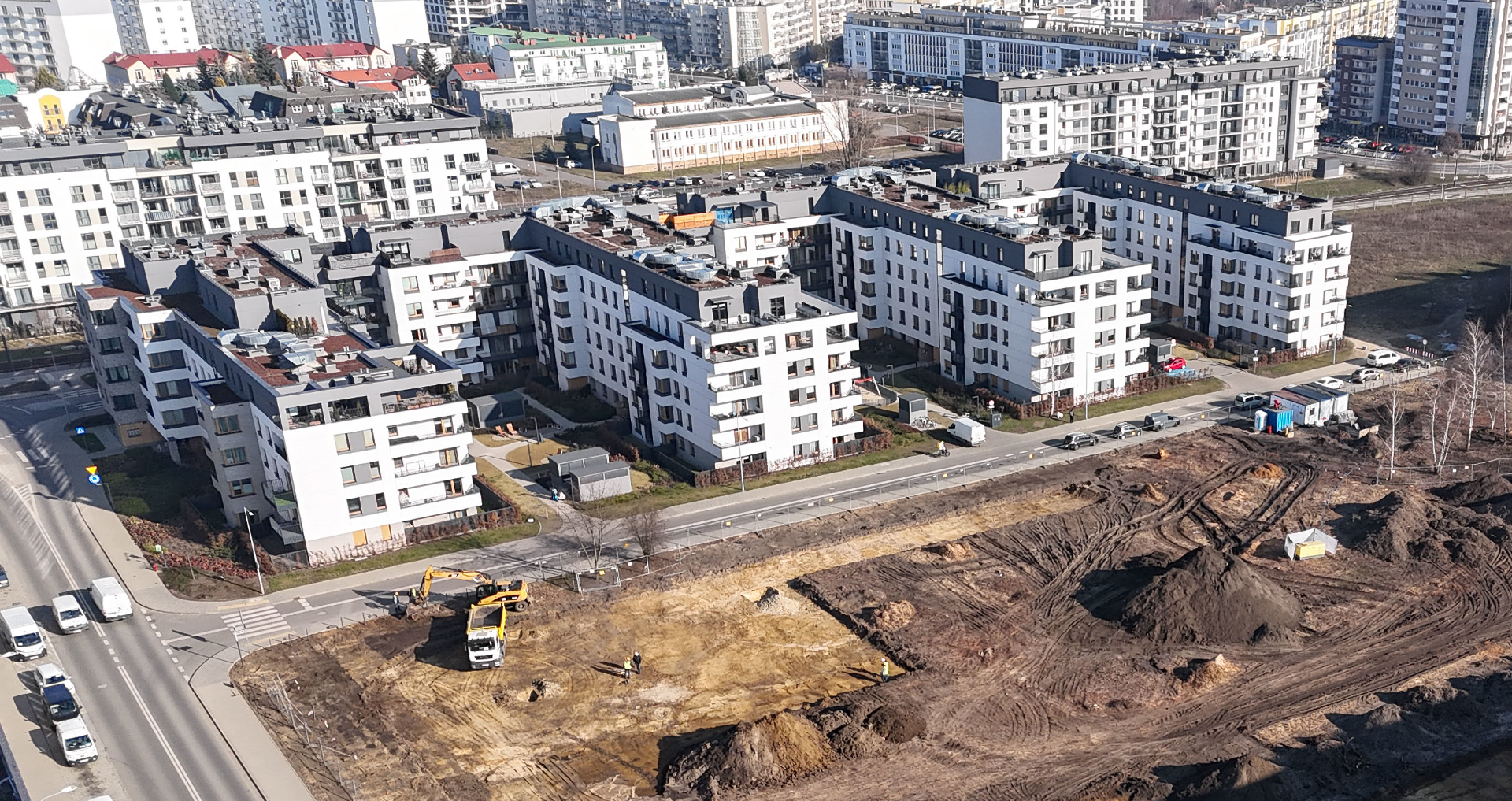 Na zdjęciu osiedle Łacina widziane z lotu ptaka