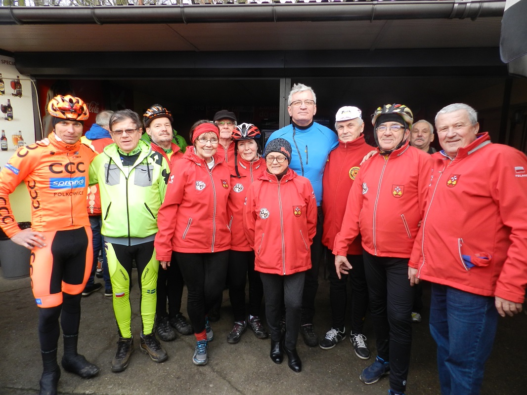 Noworoczne spotkanie rowerzystów