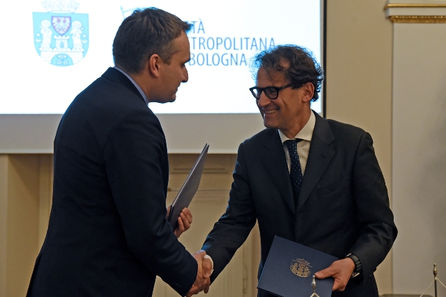 Oficjalne rozpoczęcie formalnej współpracy z Miastem Metropolitalnym Bolonia, fot. Hubert Bugajny