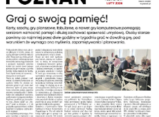 Pierwsza strona gazety "Senioralny Poznań"