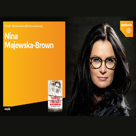 Plakat wydarzenia ze zdjęciem pisarki