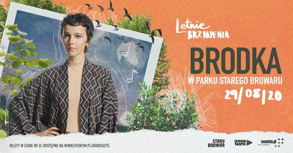 Plakat wydarzenia ze zdjęciem artystki