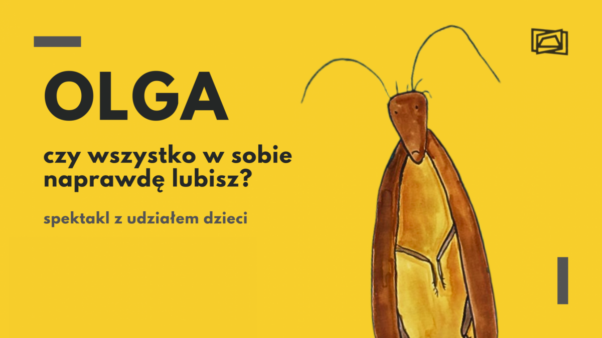 owad ze smutna miną na żółtym tle