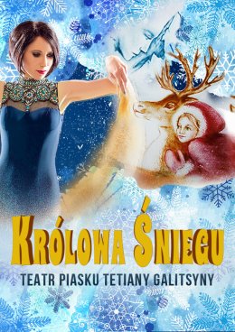 Wykownawczyni rozsypuje piasek ręką a w tle Gerda