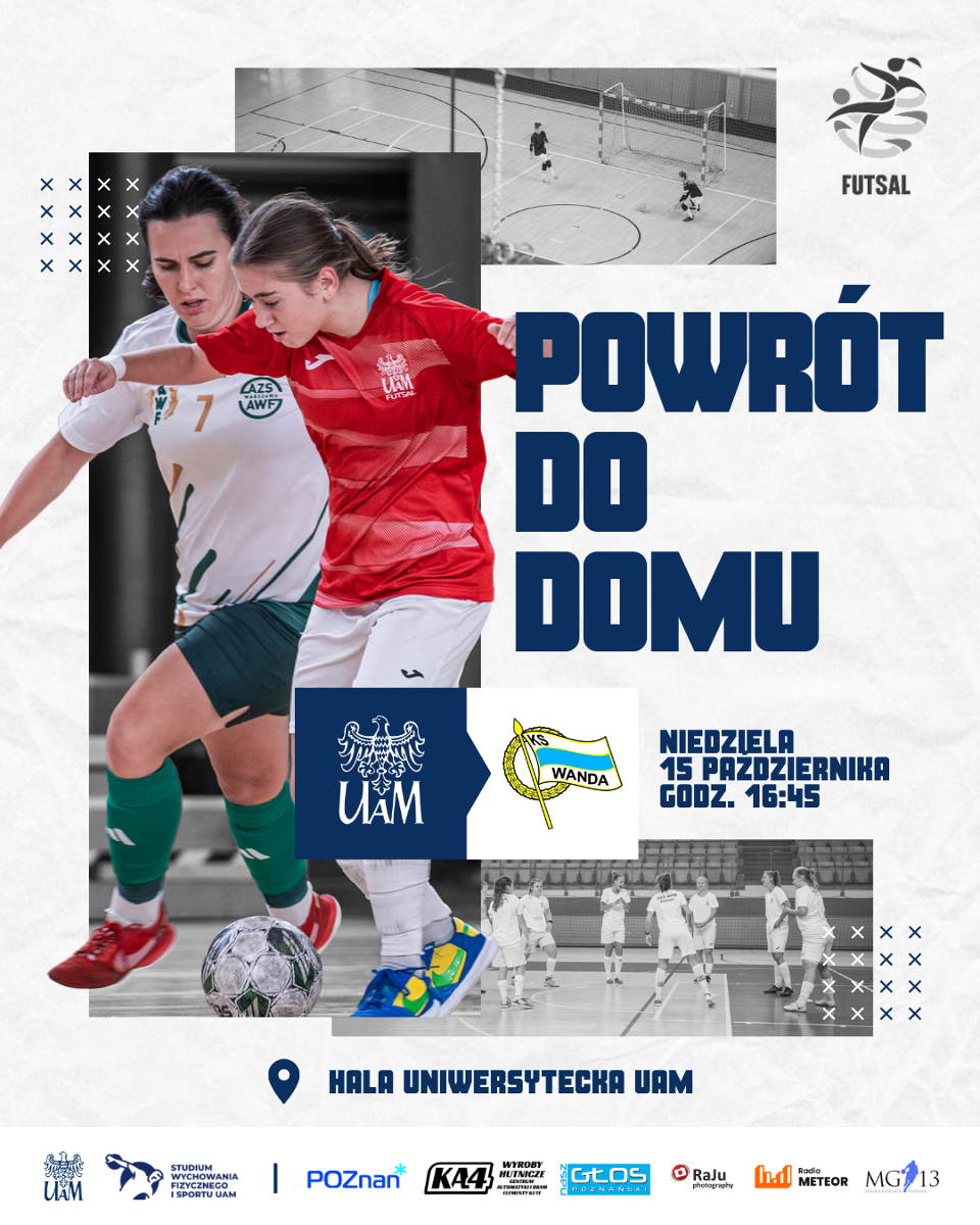 Plakat meczu KU AZS UAM Poznań