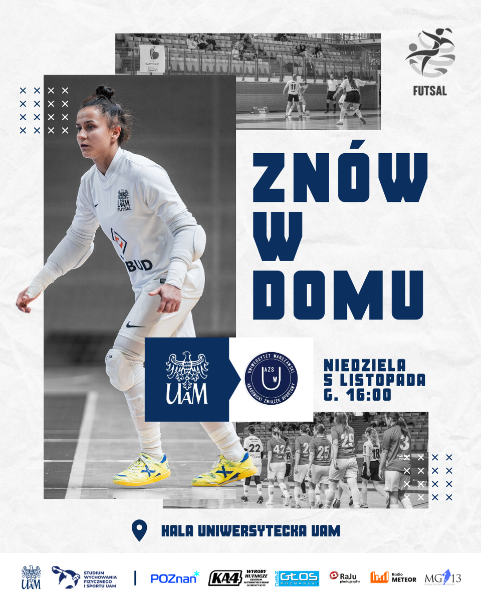 Plakat meczu KU AZS UAM Poznań