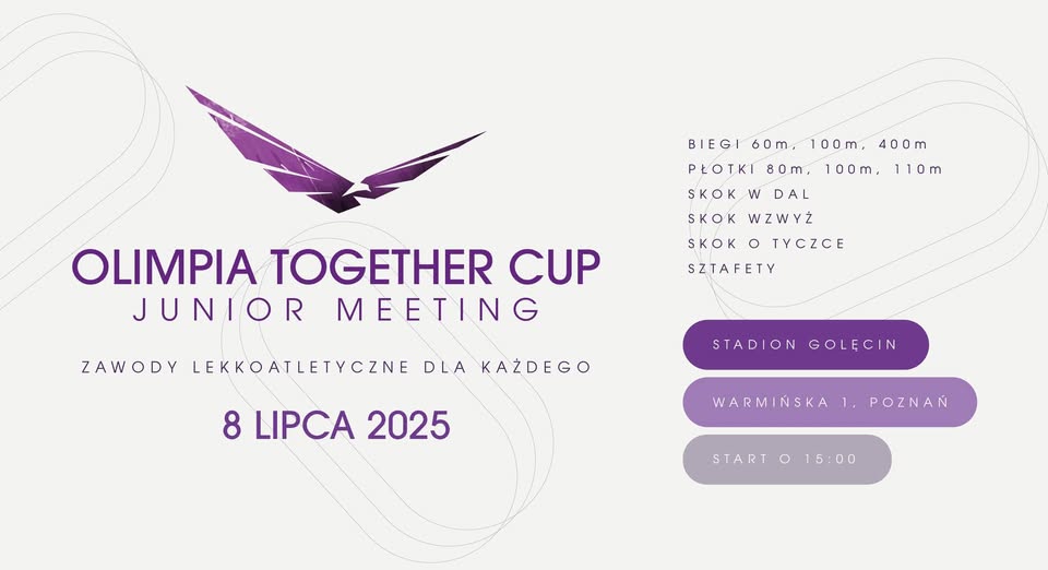 Plakat promujący wydarzenie, źródło: Facebook Olimpia Together Cup