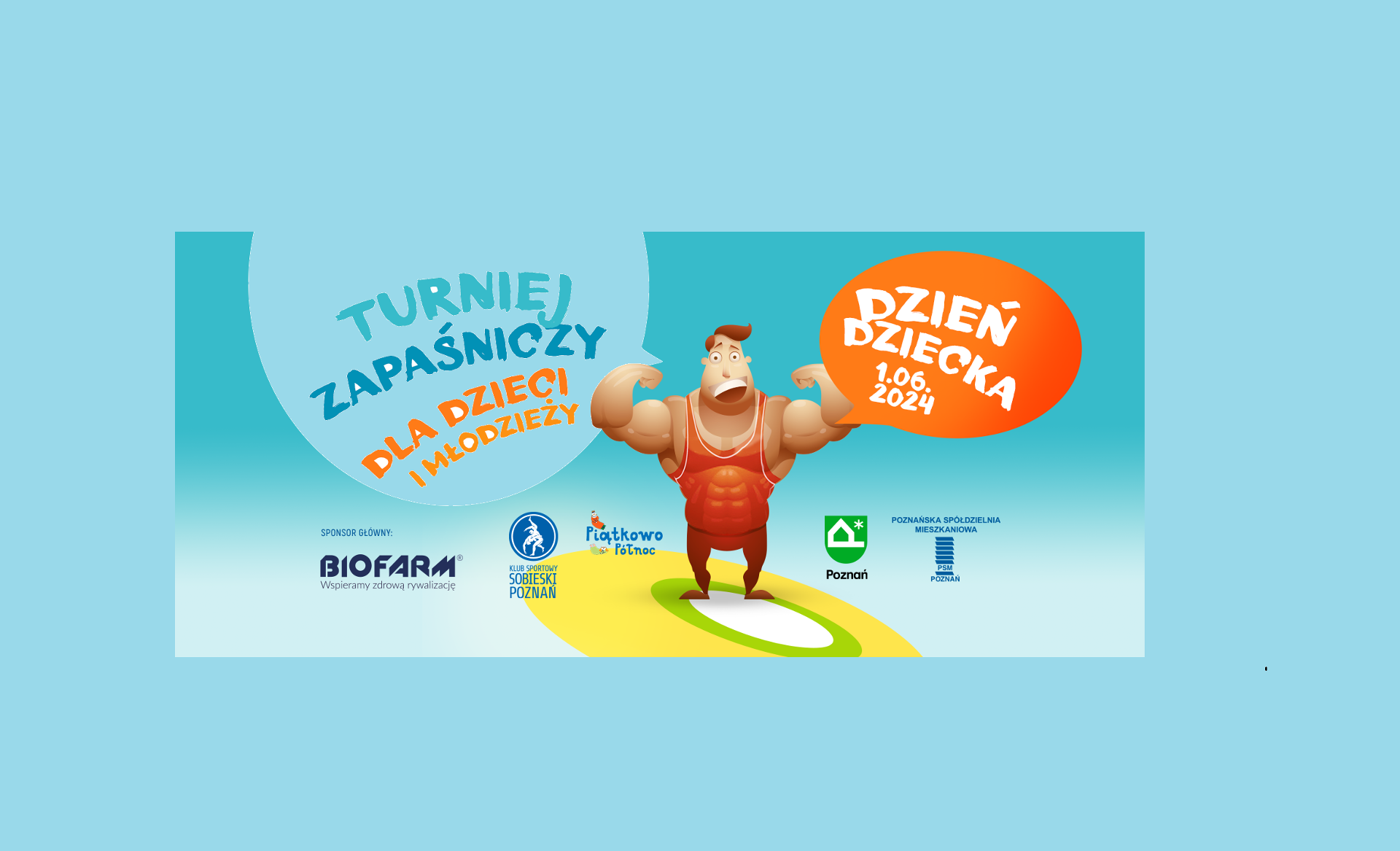 Plakat Turnieju Zapaśniczego Dla Dzieci i Młodzieży