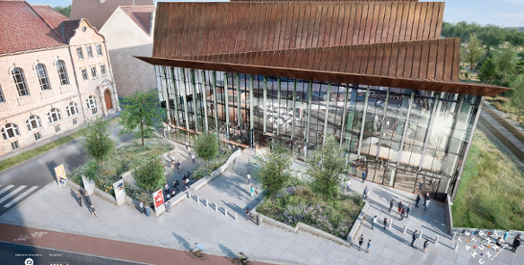 Poglądowa wizualizacja nowej siedziby Teatru Muzycznego