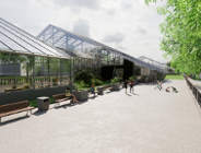 Poglądowa wizualizacja Palmiarni Poznańskiej po modernizacji