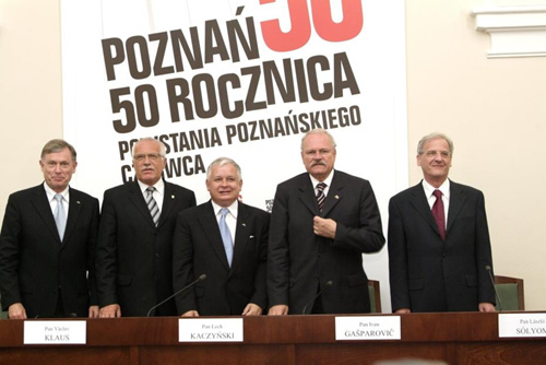 Prezydenci: Niemiec, Czech, Polski, Słowcji, Węgier